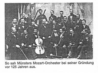 Das Mozart-Orchester e.V. vor 125 Jahren